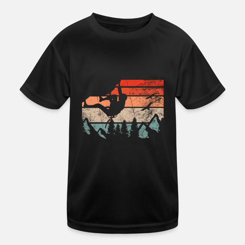 Bloc rétro escalade rocher T-shirt sport Enfant