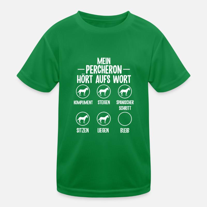 Lustiges Percheron Pferd Geschenk Kinder Funktions-T-Shirt