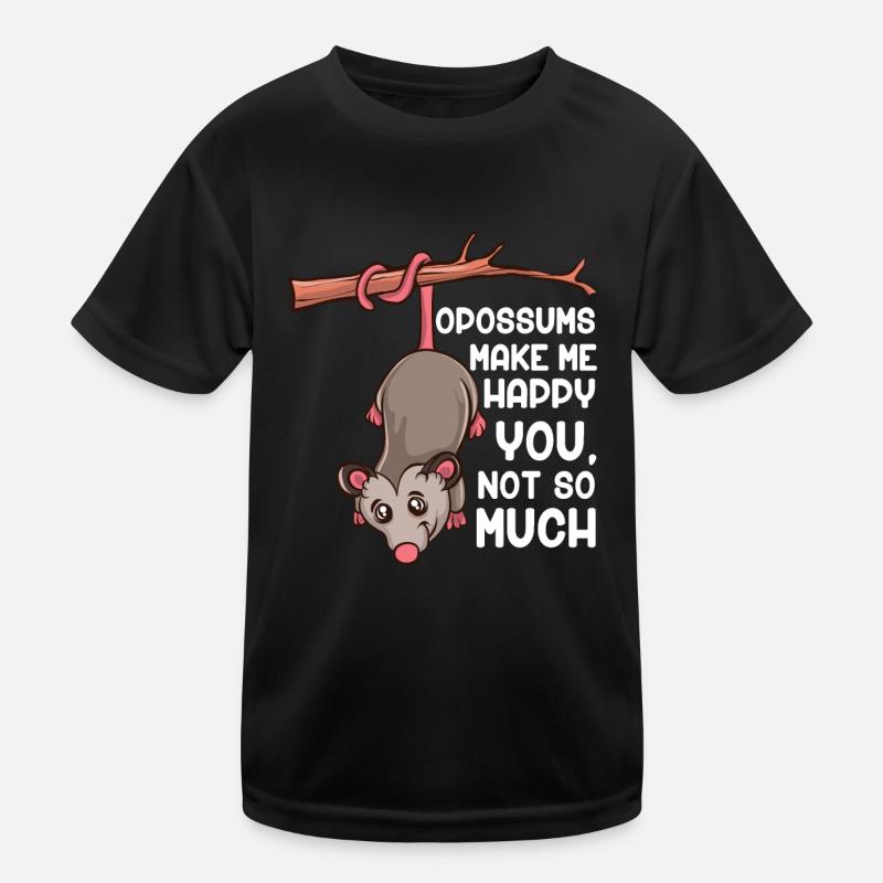 Opossums machen mich Glücklich Süßes Opossum Kinder Funktions-T-Shirt