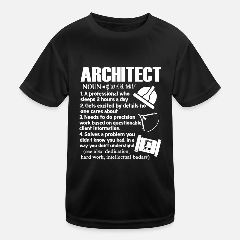 Architect Architect Definition Kids Functional T-Shirt