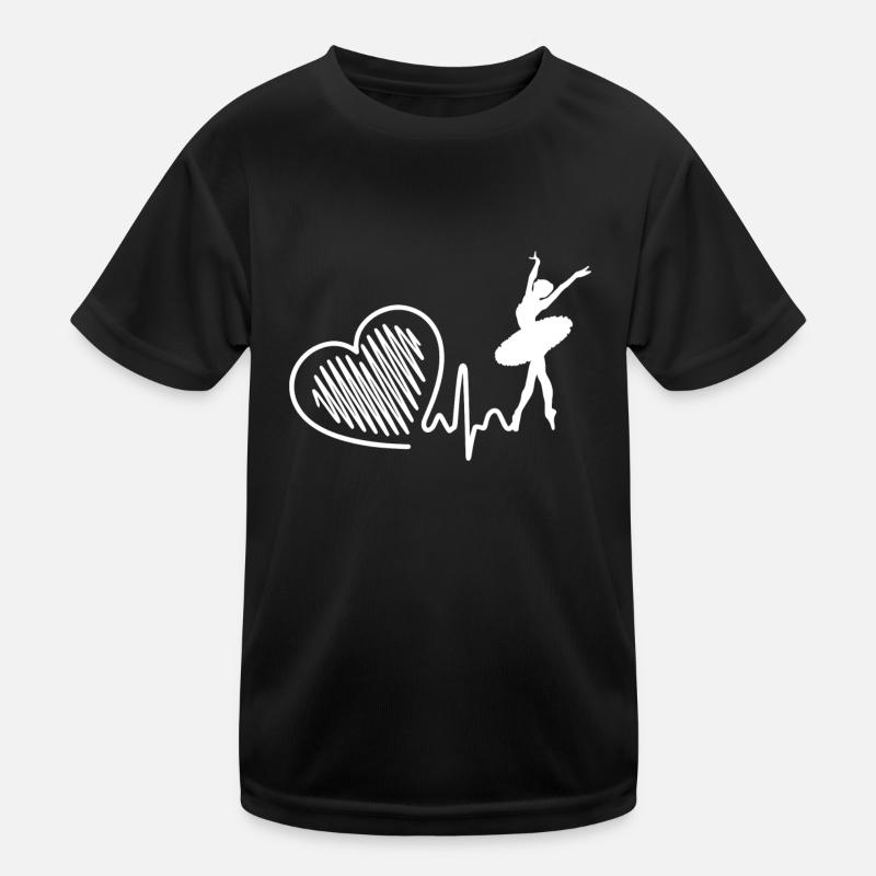 Danseur de ballet Danseur de ballet Heartbeat T-shirt sport Enfant