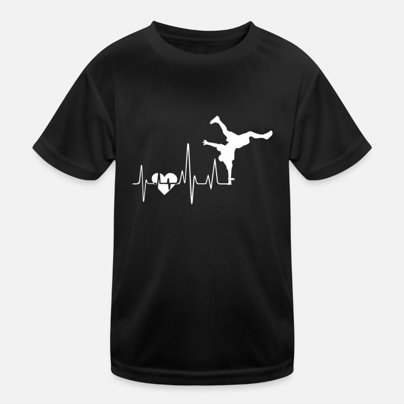 Breakdance Breakdance Herzschlag Kinder Funktions-T-Shirt