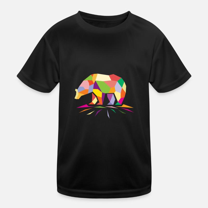 Polygon Bär Kinder Funktions-T-Shirt