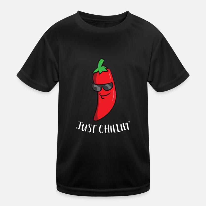 Chili Just Chillin Love Chilis Cinco De Mayo Kinder Funktions-T-Shirt
