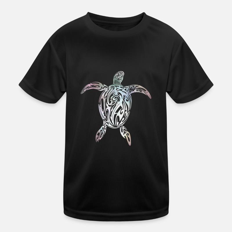 Maori tribal turtle Kids Functional T-Shirt
