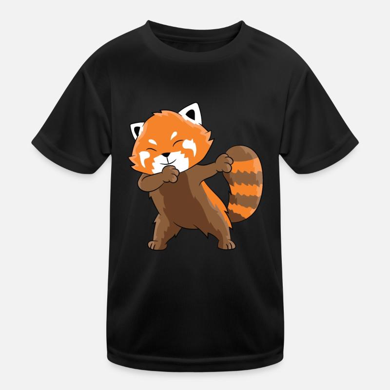 Dabbender Panda Rouge Dabbing Red Panda T-shirt sport Enfant