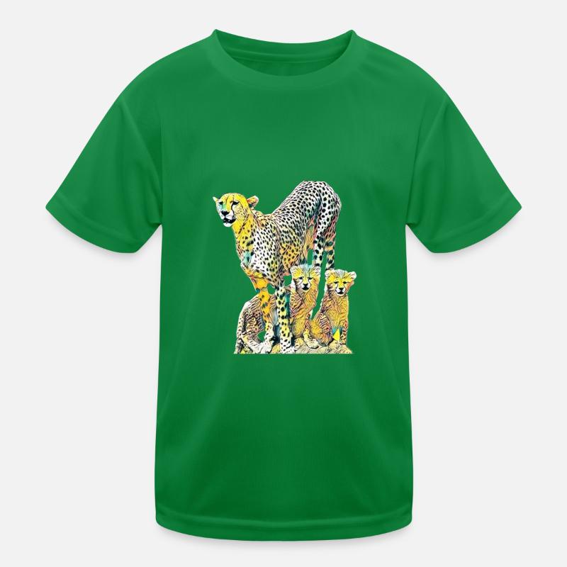 leopardo Camiseta funcional para niños