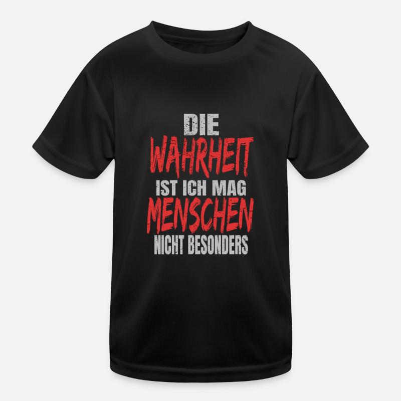 Ich hasse Menschen Kinder Funktions-T-Shirt