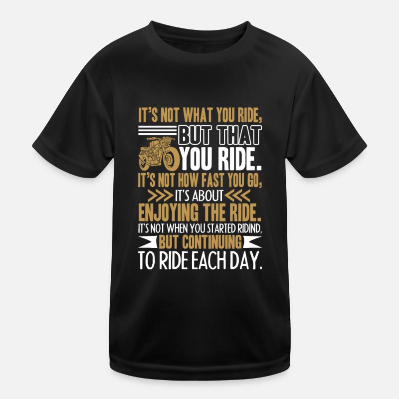 Motorcycle Funny Motorcycle Kids Functional T-Shirt