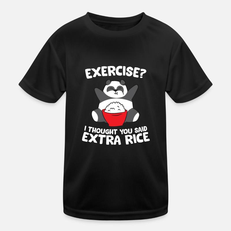 Lustiger Panda Exercise I Thought You Said Extra Kinder Funktions-T-Shirt