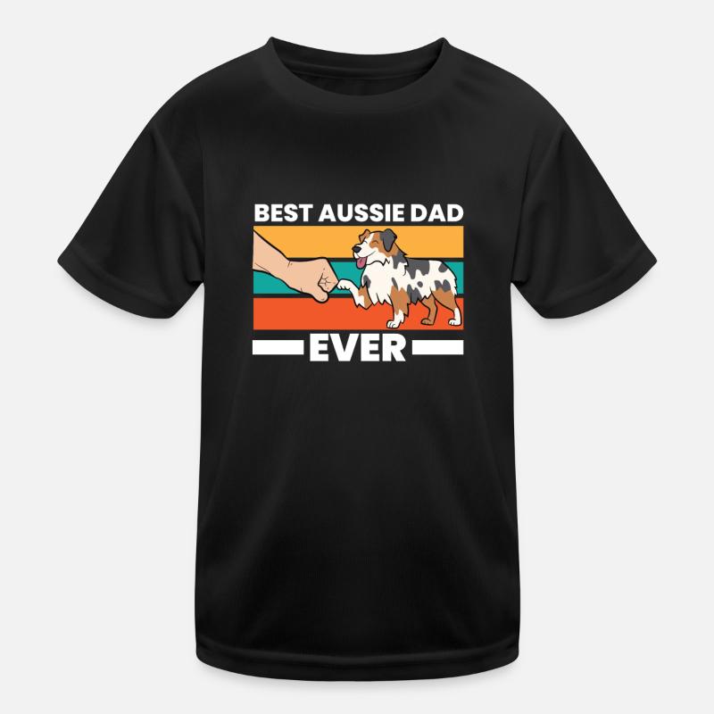 Meilleur Australien Shepherd Dad Ever T-shirt sport Enfant