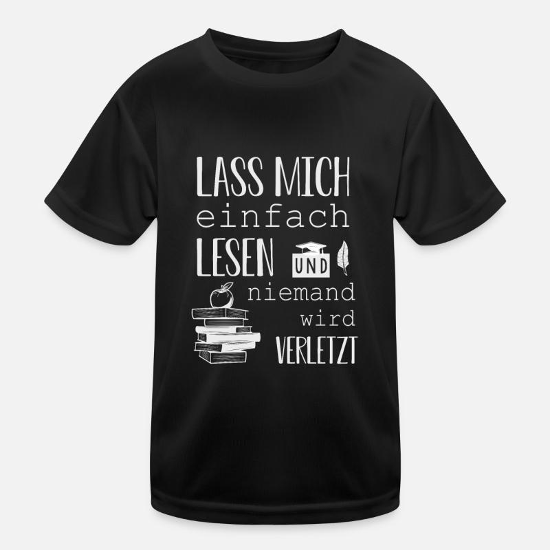 Lesen Buch Bücher Leseratte Spruch Kinder Funktions-T-Shirt
