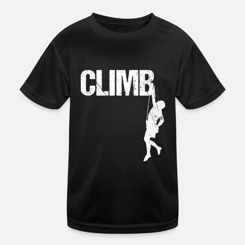 Climb Escalade Climber en rappel Design alpinisme T-shirt sport Enfant