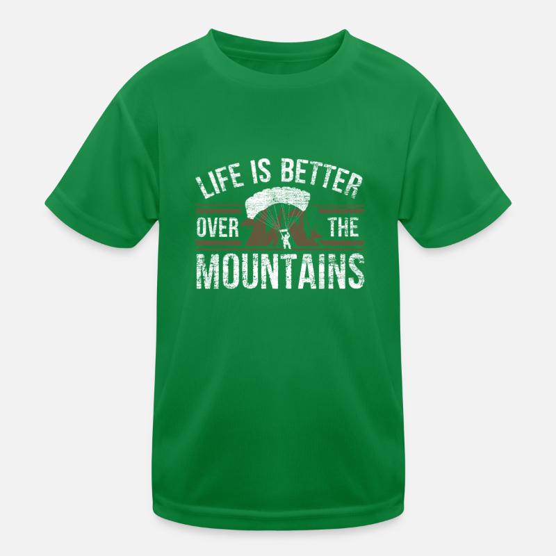 Paragliding Gleitschirm Kinder Funktions-T-Shirt