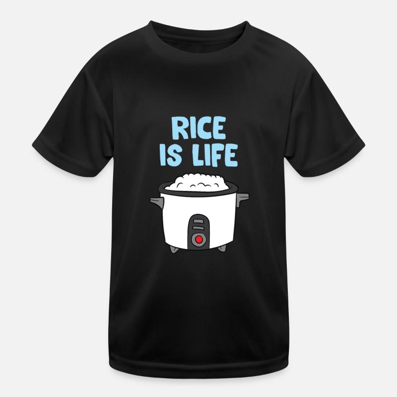 Le riz est la vie Chine sûr riz cuiseur T-shirt sport Enfant