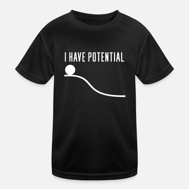 Physik Physiker Potential Geschenkidee Kinder Funktions-T-Shirt