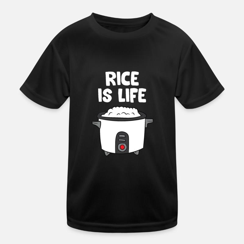 Le riz est la vie Chine sûr riz cuiseur T-shirt sport Enfant