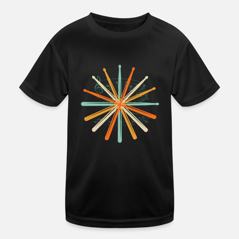 Drums drumsticks gift Kids Functional T-Shirt