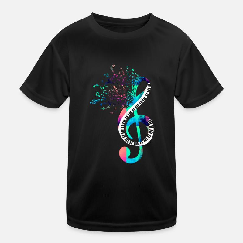 Klavier Kinder Funktions-T-Shirt