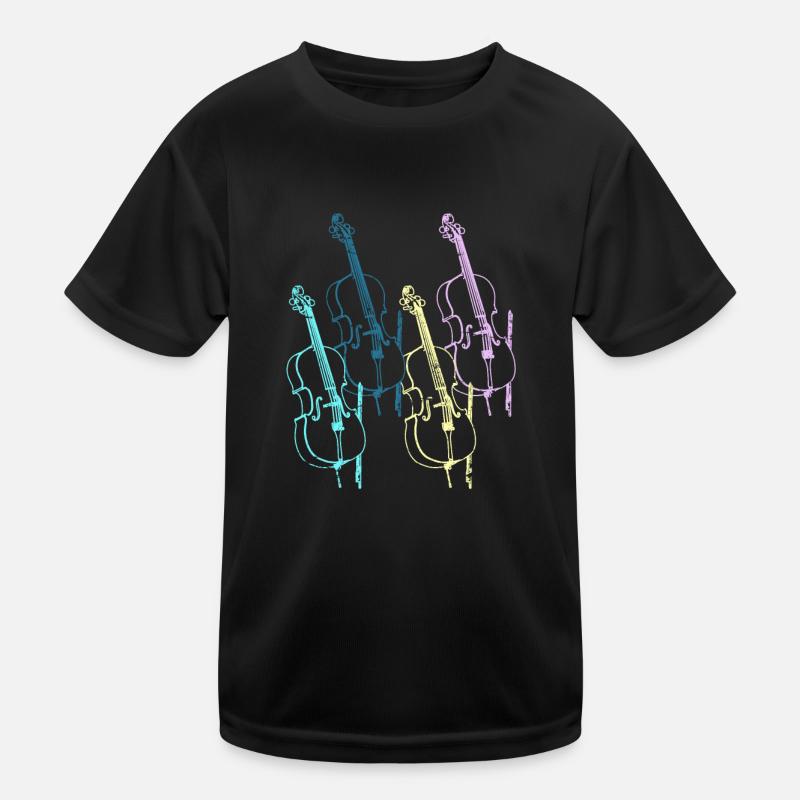 Cello Musiker Musik Kinder Funktions-T-Shirt