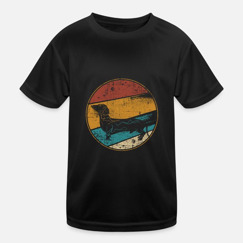 Dackel vintage Kinder Funktions-T-Shirt