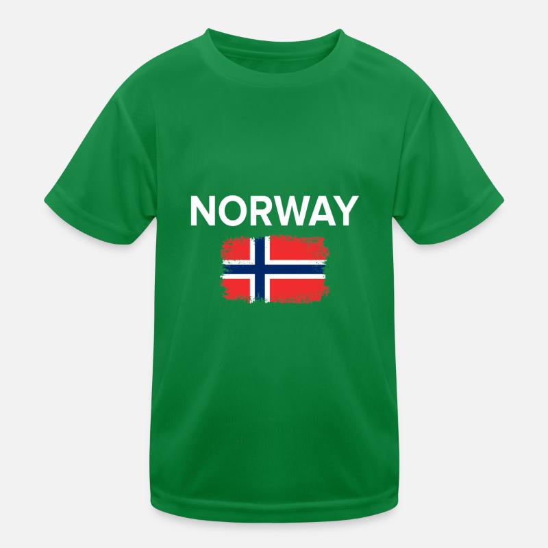 Norwegen Kinder Funktions-T-Shirt