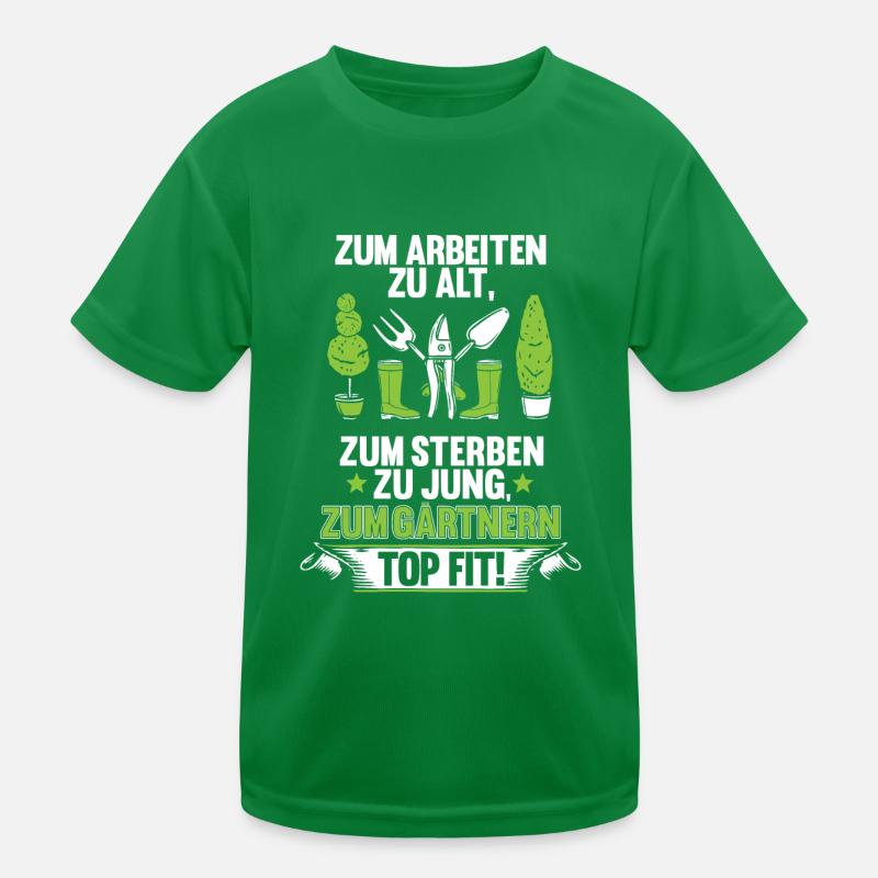 Kleingärtner Garten Rentner Hobbygärtner Geschenk Kinder Funktions-T-Shirt