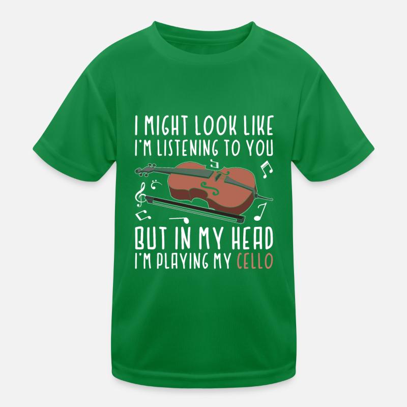 Cello cello player Kids Functional T-Shirt