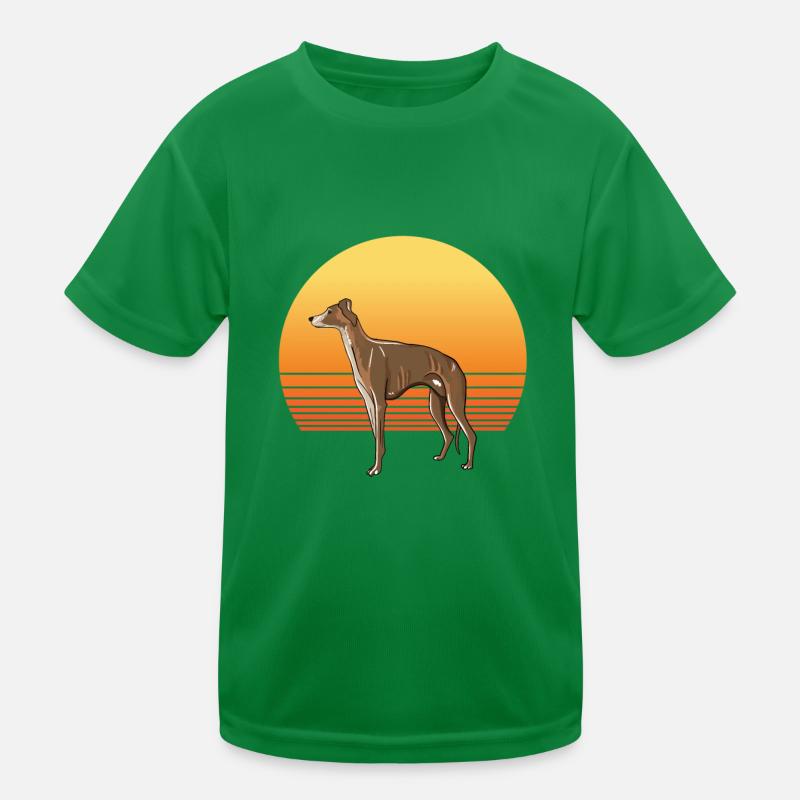 Windhund Sonne Kinder Funktions-T-Shirt