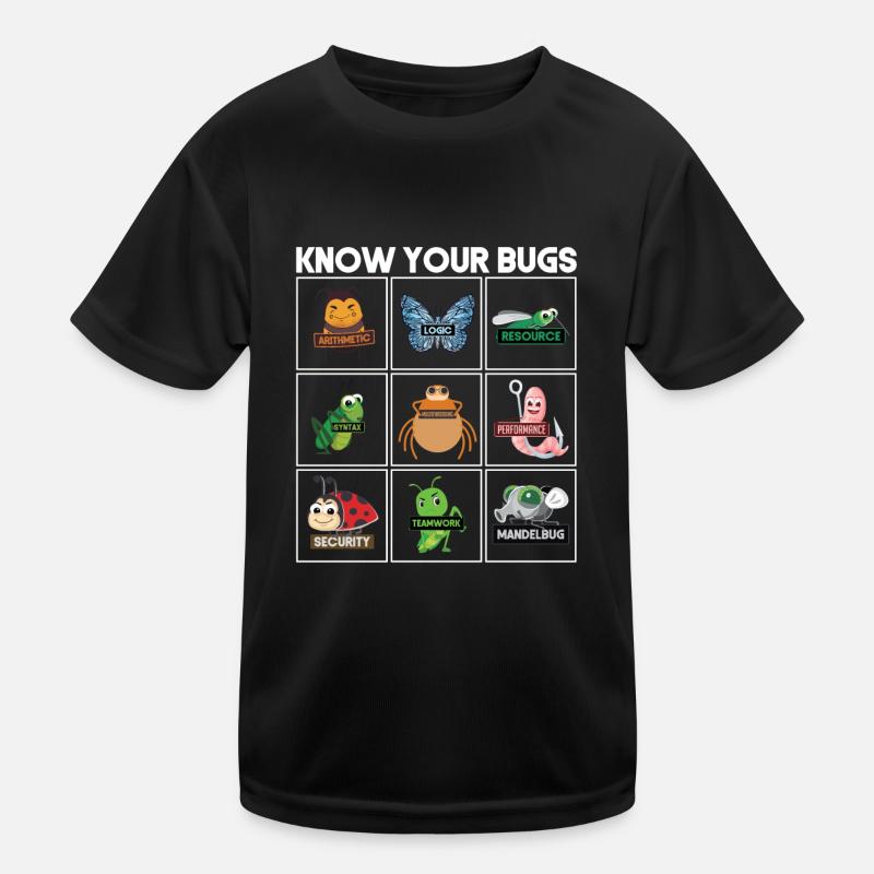 Connaissez votre codage de programmeur de bogues T-shirt sport Enfant