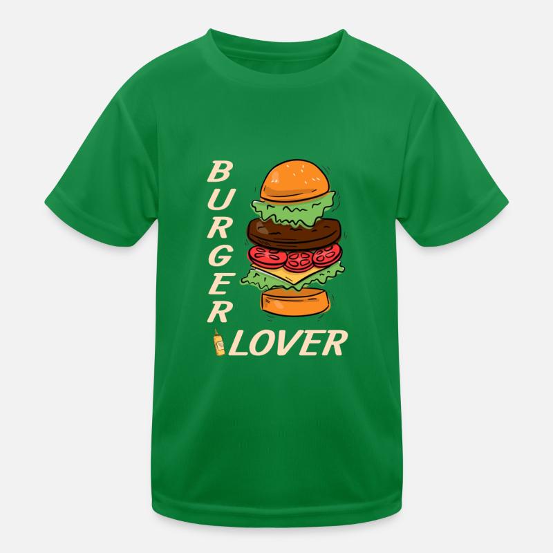 Burger lover Kids Functional T-Shirt