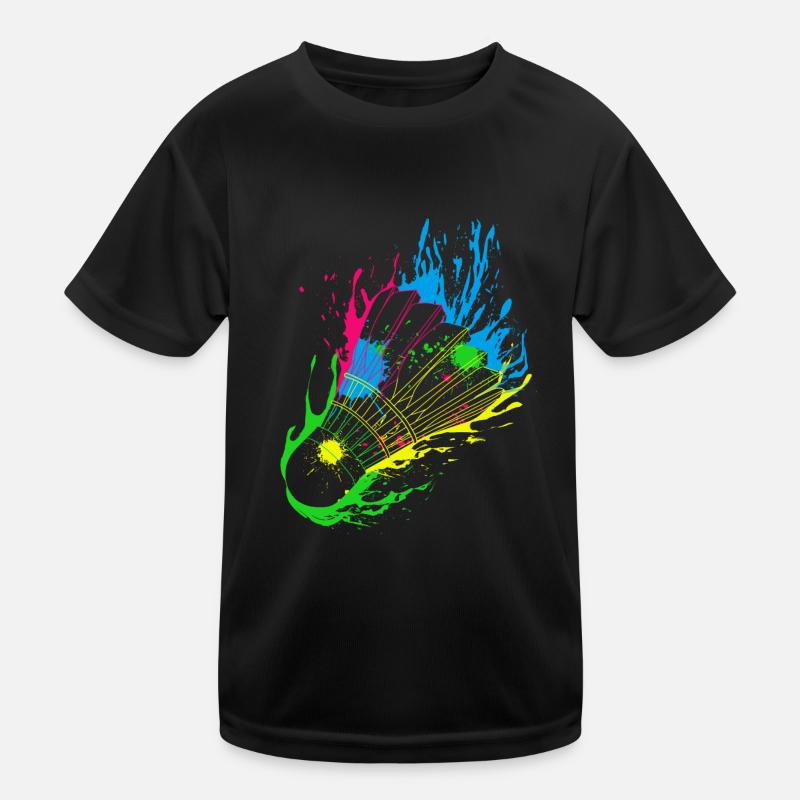 Badminton Splash Federball Kinder Funktions-T-Shirt