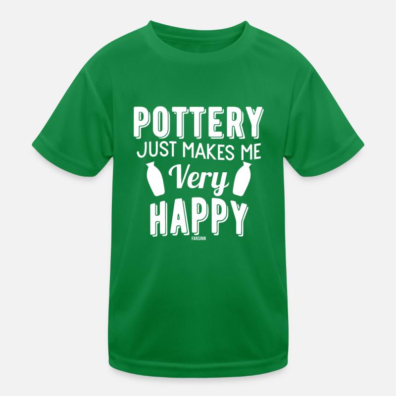 Craft pottery clay clay workshop Kids Functional T-Shirt