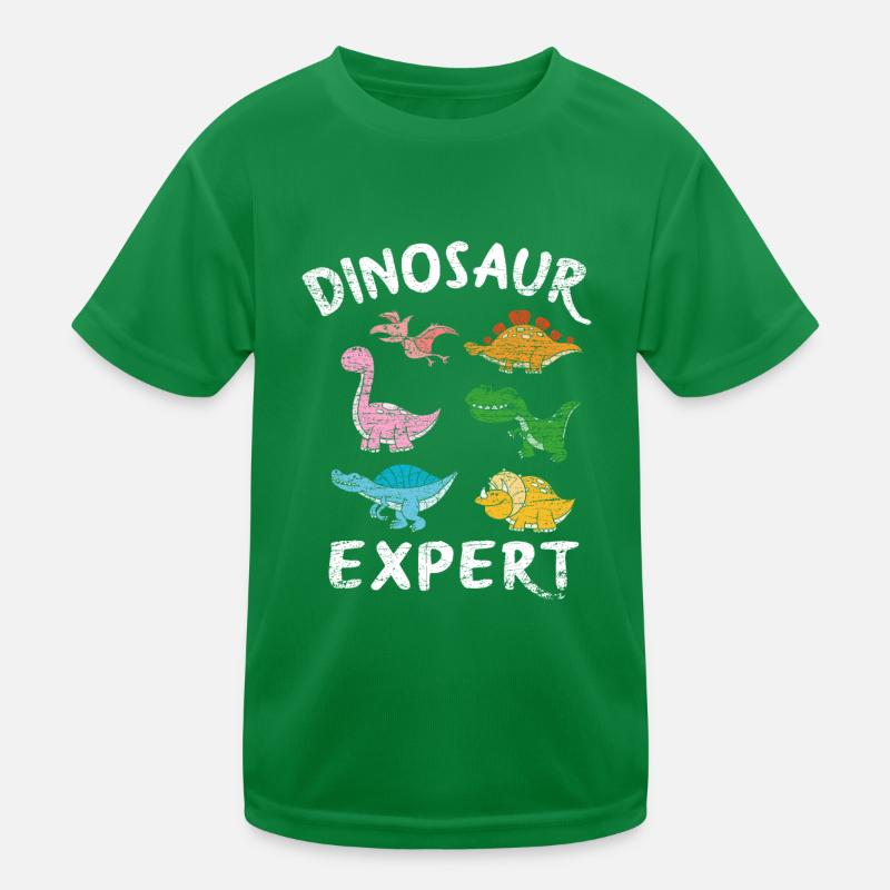 Dinosaurier Experte Kinder Funktions-T-Shirt