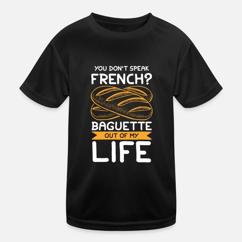 French Baguette Kinder Funktions-T-Shirt