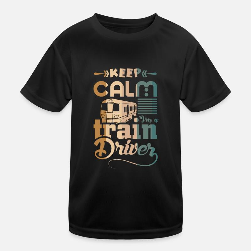 Lokführer Kinder Funktions-T-Shirt
