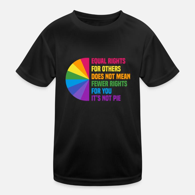 LGBT rainbow human rights equality Kids Functional T-Shirt
