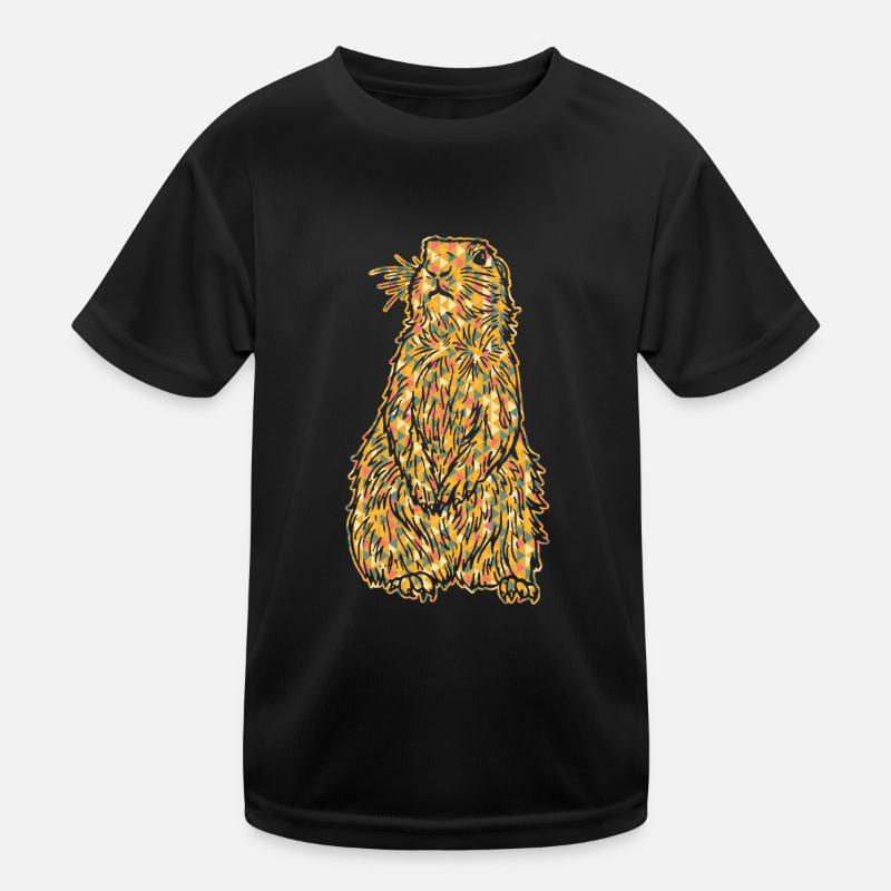 Prairie dog Prairie dog Geometric Kids Functional T-Shirt