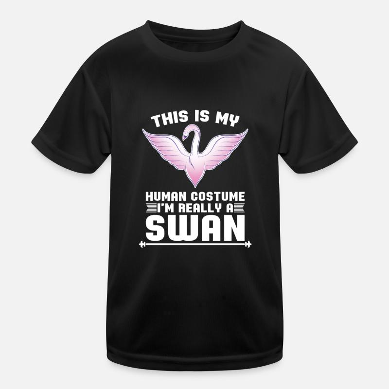 Schwan Kinder Funktions-T-Shirt