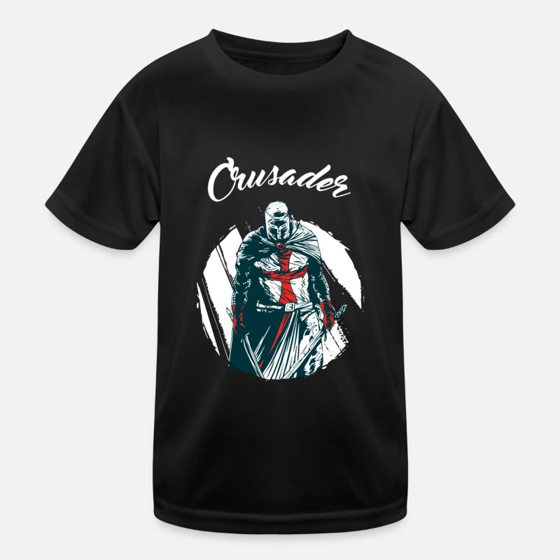 Crusader Temple Templar Mason Gift Christmas Kids Functional T-Shirt