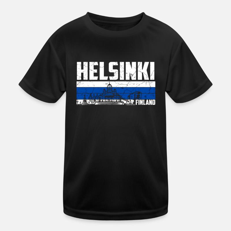 Helsinki Finnland Kinder Funktions-T-Shirt