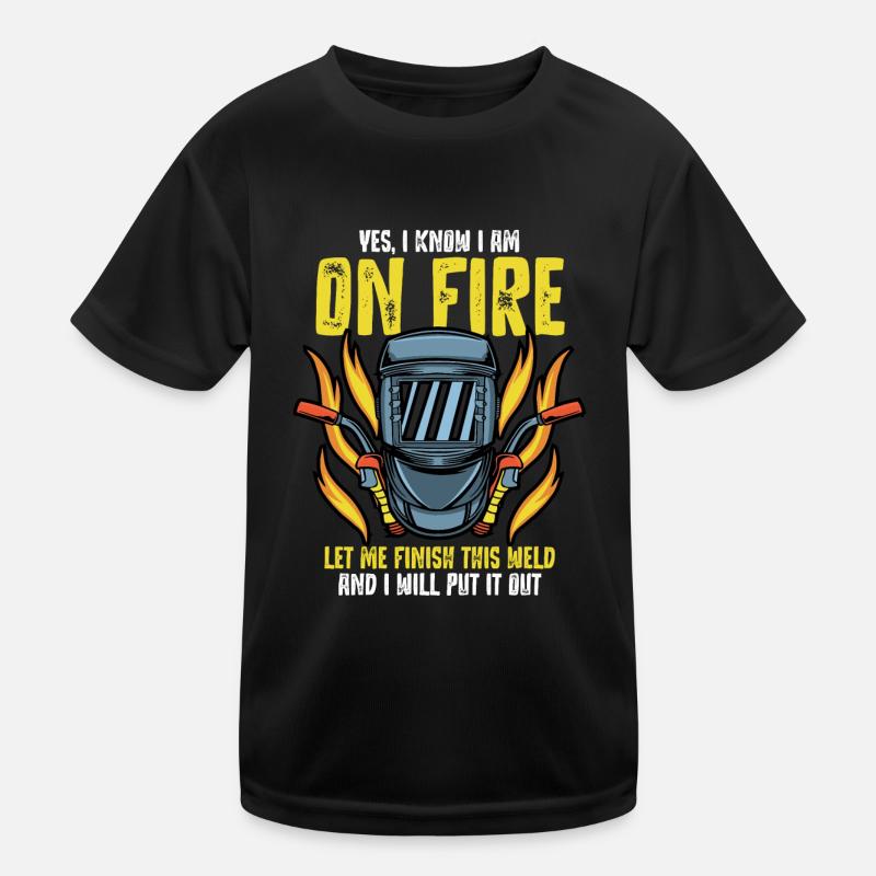 Schweisser Spruch, Geschenk Schweißen, Schweissen Kinder Funktions-T-Shirt
