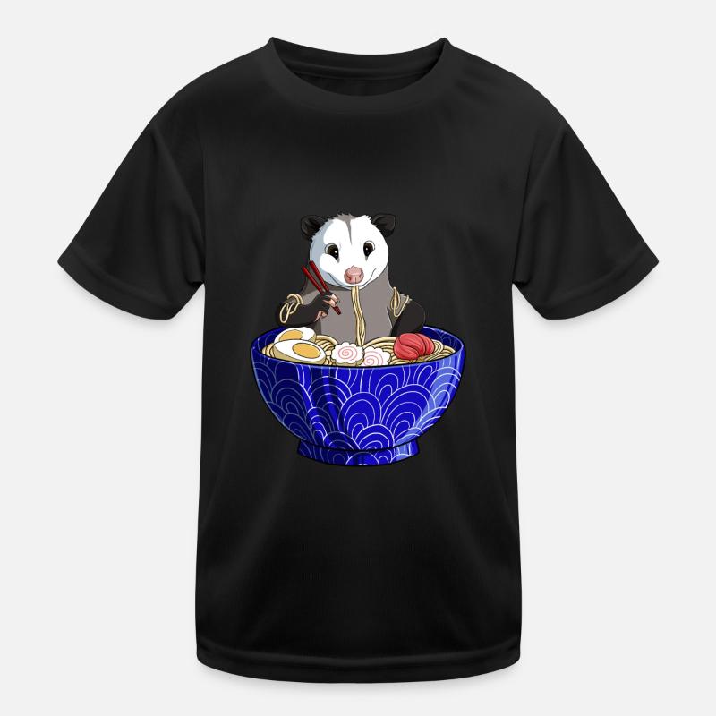 Opposum Ramen Kinder Funktions-T-Shirt