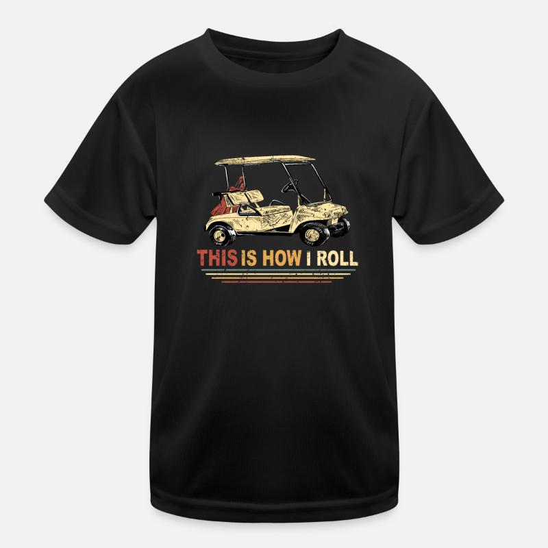 Golf Buggy Golf Cart Golf Auto Golfplatz Auto Kinder Funktions-T-Shirt