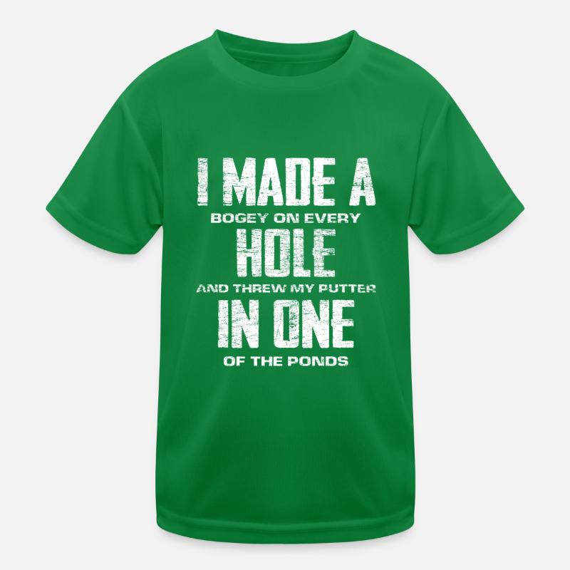 Golf Lustiger Golfer Spruch Geschenk Kinder Funktions-T-Shirt