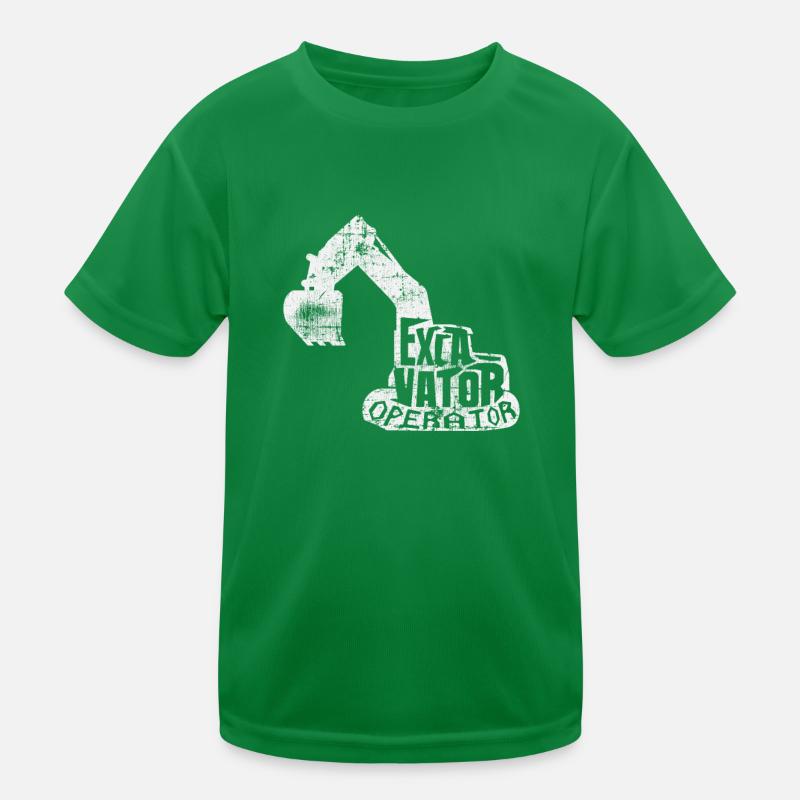 Bagger Kinder Funktions-T-Shirt