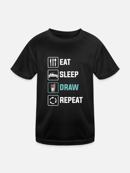Artistes - T-shirt sport Enfant - noir - Devant