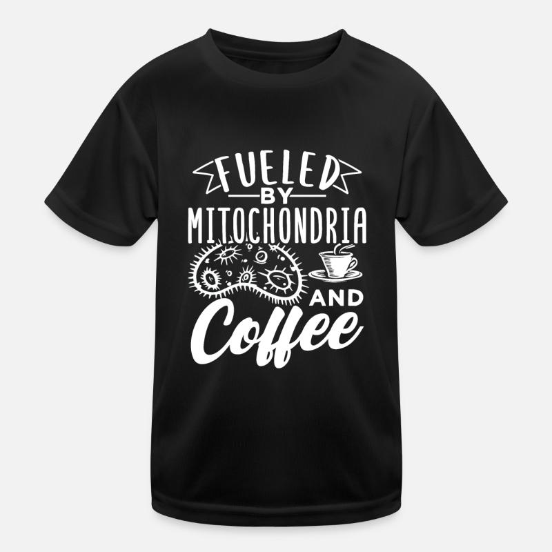 Mitochondrien und Kaffee Geschenk Kinder Funktions-T-Shirt
