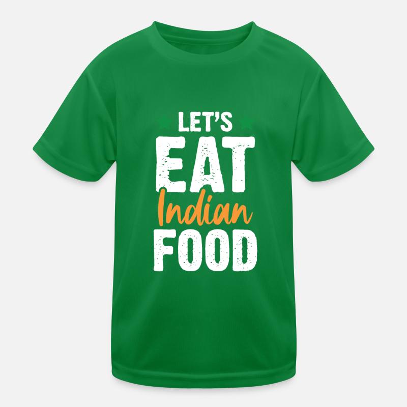 Inde Manger de la nourriture indienne T-shirt sport Enfant