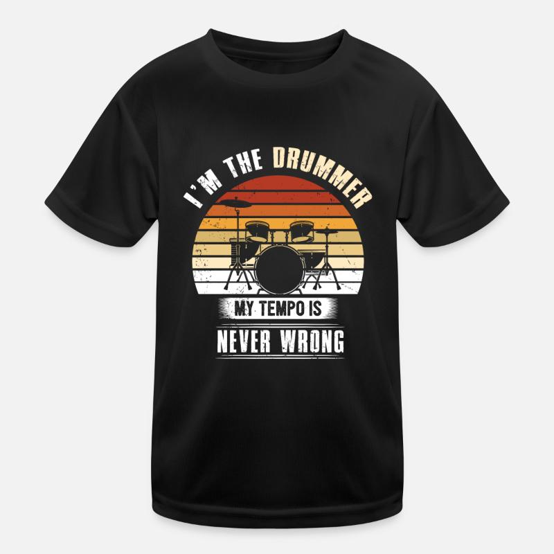 Drums drumsticks gift Kids Functional T-Shirt